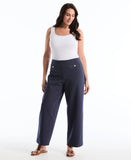 Plus Size Indigo Denim Wide Leg Pant