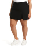 Plus Size Modern Fit Skort with Front Slit