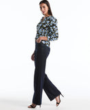 Floral Print Shirred Top