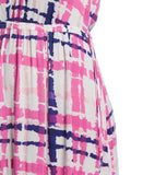 Plus Size Paisley Print V neck Maxi Dress