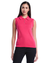 Petite Ruffle Trim Polo