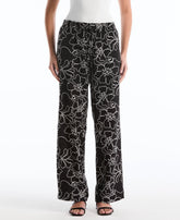 Floral Embroidered Drawstring Pant