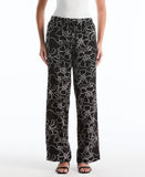 Floral Embroidered Drawstring Pant