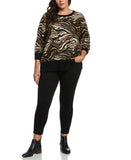 Animal Print Slouchy Sweater