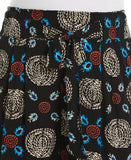 Plus Size Print Paper Bag Ankle Pant