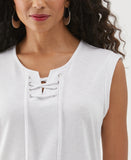 Lace Up Tank Top