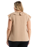 Plus Size Ruffle Blouse