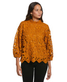 3 4 Sleeve Lace Top