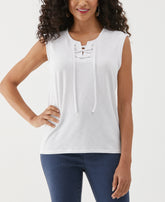 Lace Up Tank Top