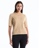 Petite Diamond Stitch Sweater
