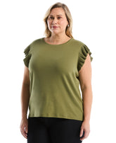 Plus Size Ruffle Top