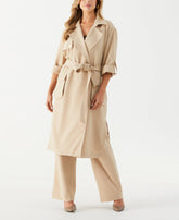 Petite Twill Trench Coat