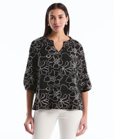 Floral Embroidered Blouse