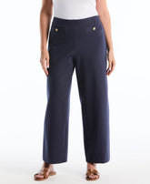 Plus Size Indigo Denim Wide Leg Pant
