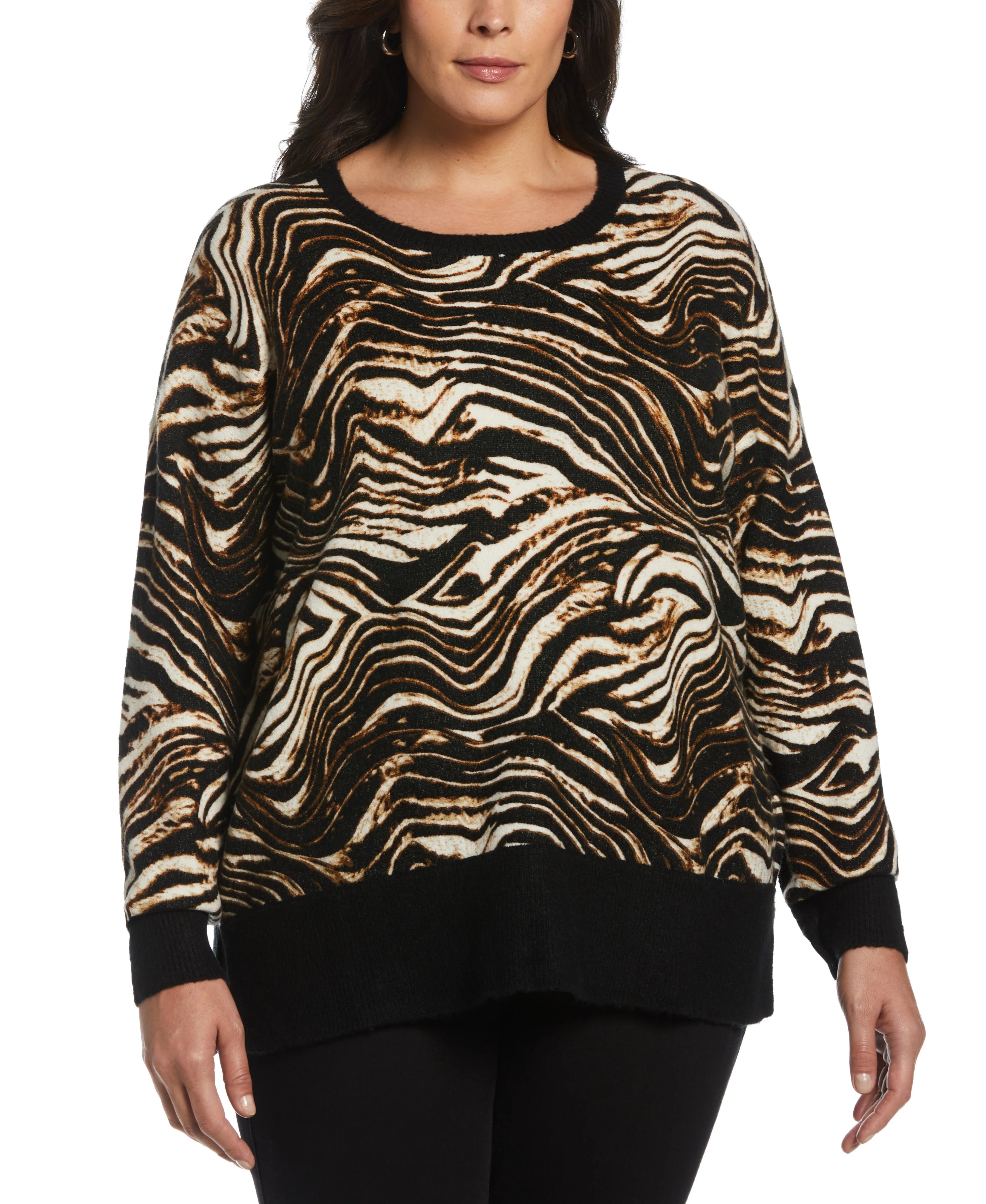 Animal Print Slouchy Sweater