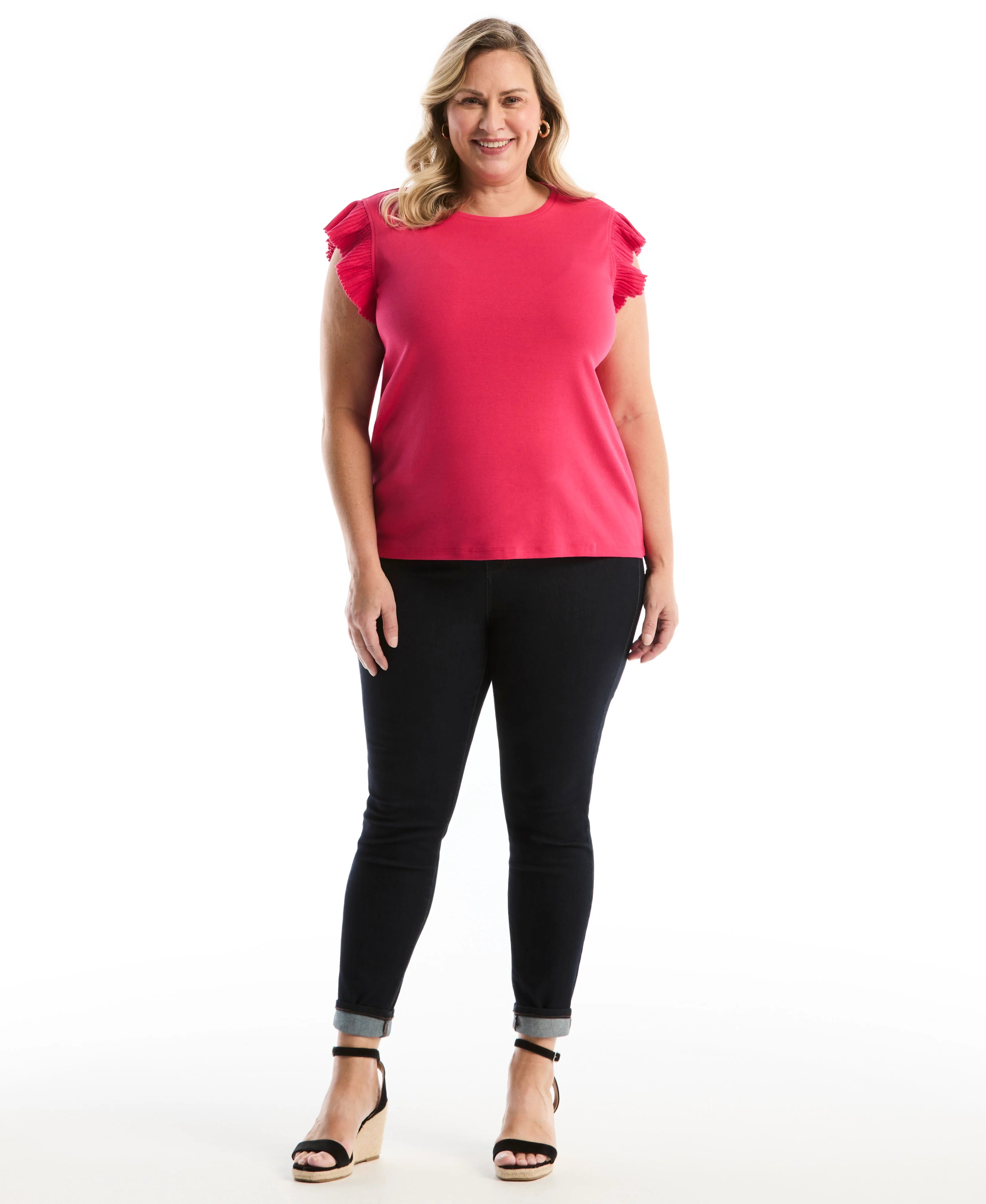 Plus Size Ruffle Top