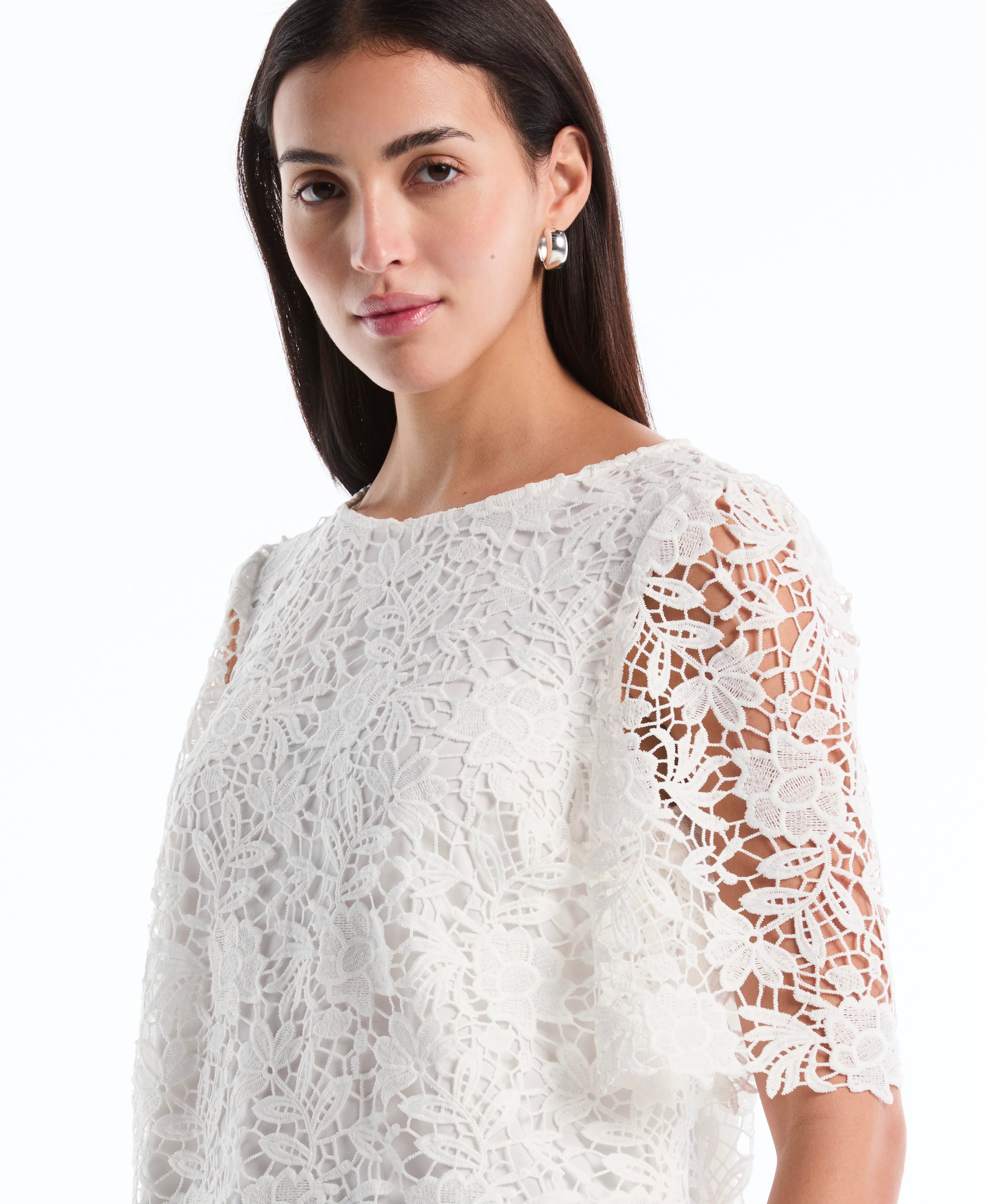 Scalloped Lace Top