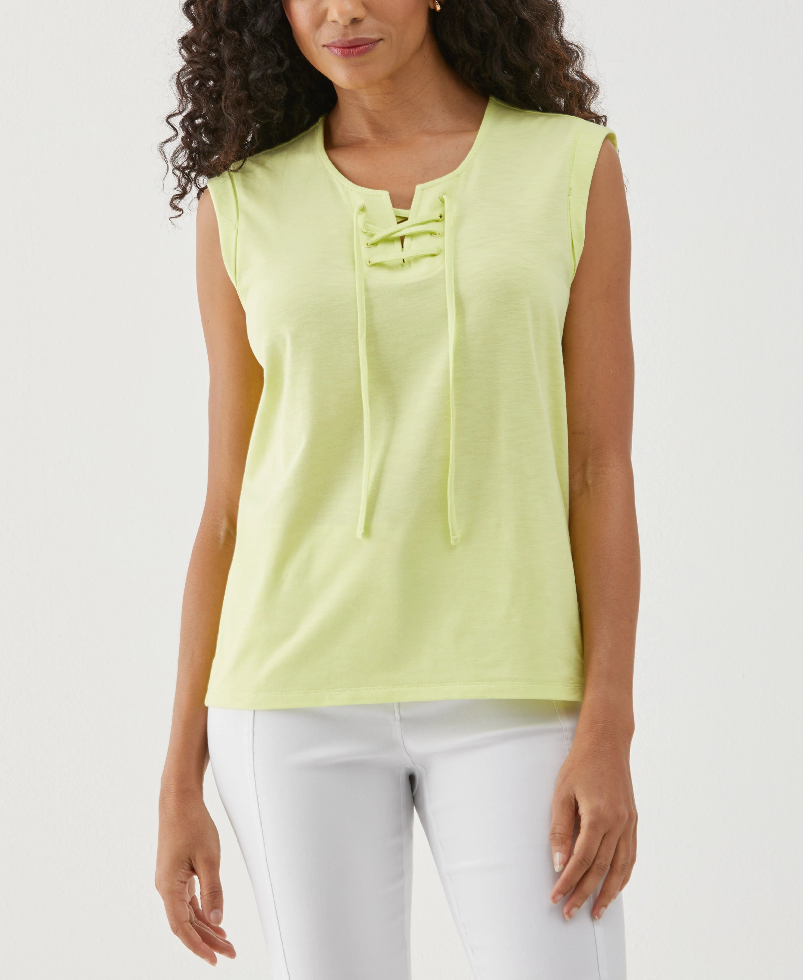 Lace Up Tank Top