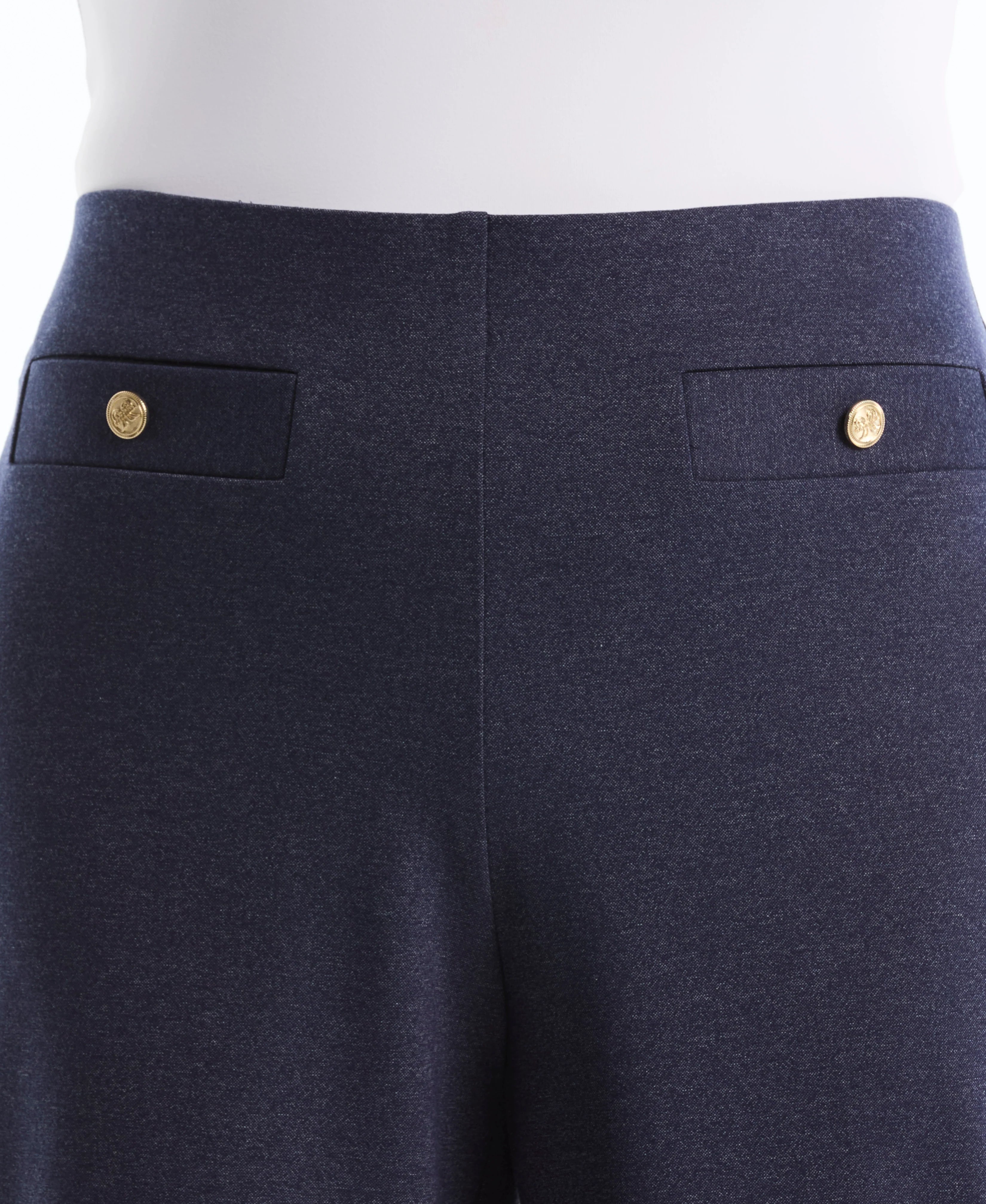 Plus Size Indigo Denim Wide Leg Pant