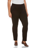 Plus Size Ponte Knit Slim Leg Pant Comfort Fit