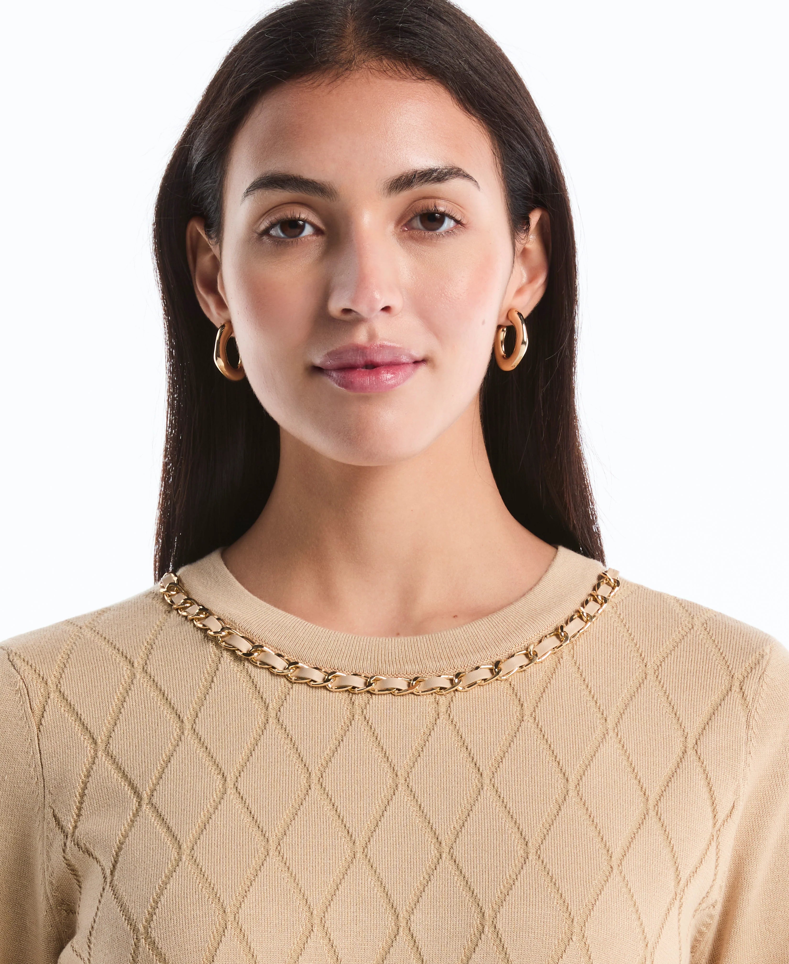 Petite Diamond Stitch Sweater