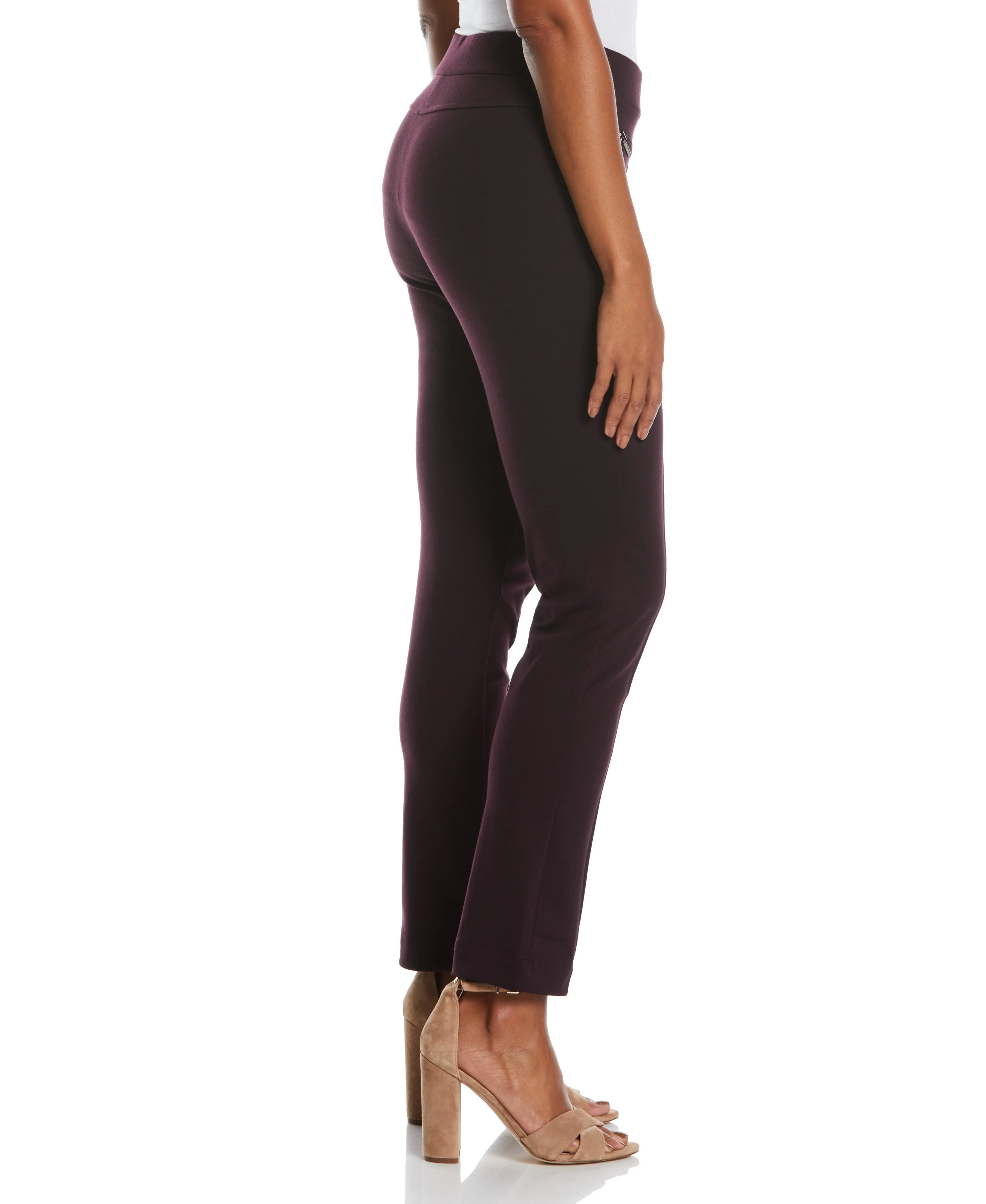 Ponte Knit Slim Leg Pant Comfort Fit