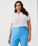 Plus Size Eco Lace Up Tee
