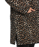 Animal Jacquard Pattern Sweater Coatigan