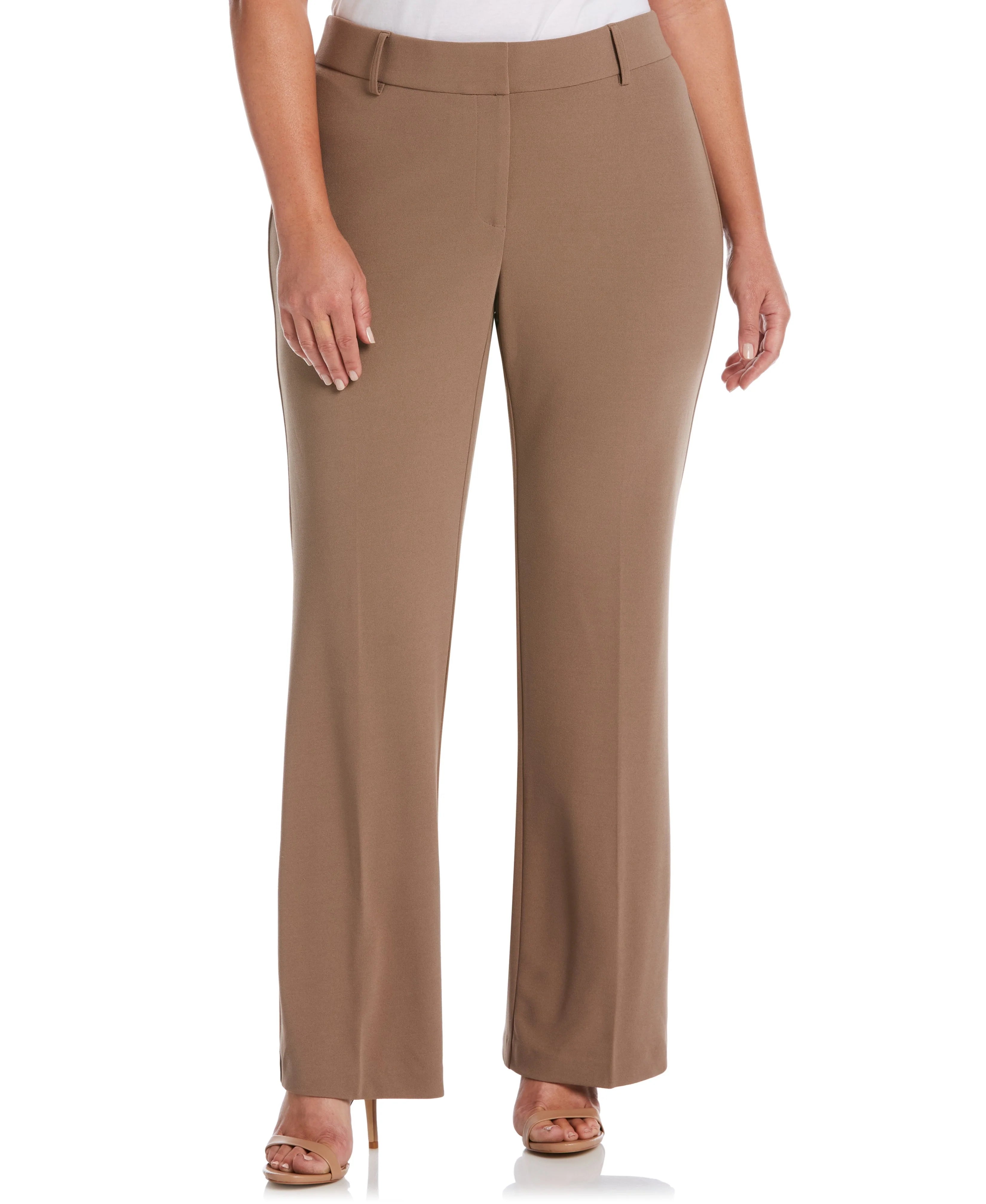 Plus Size Stretch Crepe Pant Classic Fit