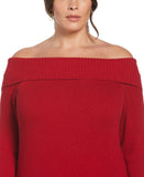 Plus Size Off the Shoulder Sweater Dress