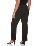 Plus Size Gabardine Straight Leg Pant Curvy Fit