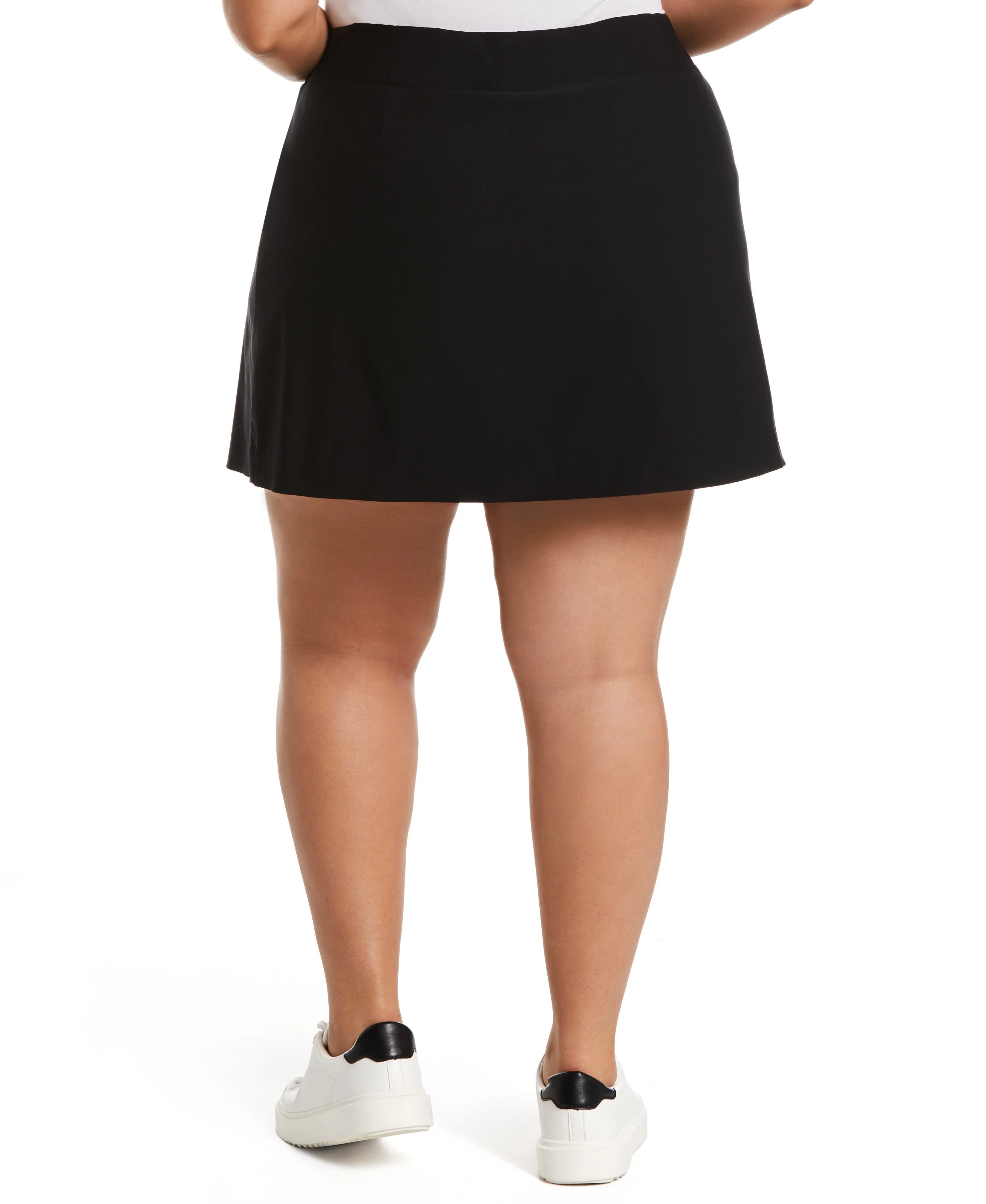 Plus Size Modern Fit Skort with Front Slit