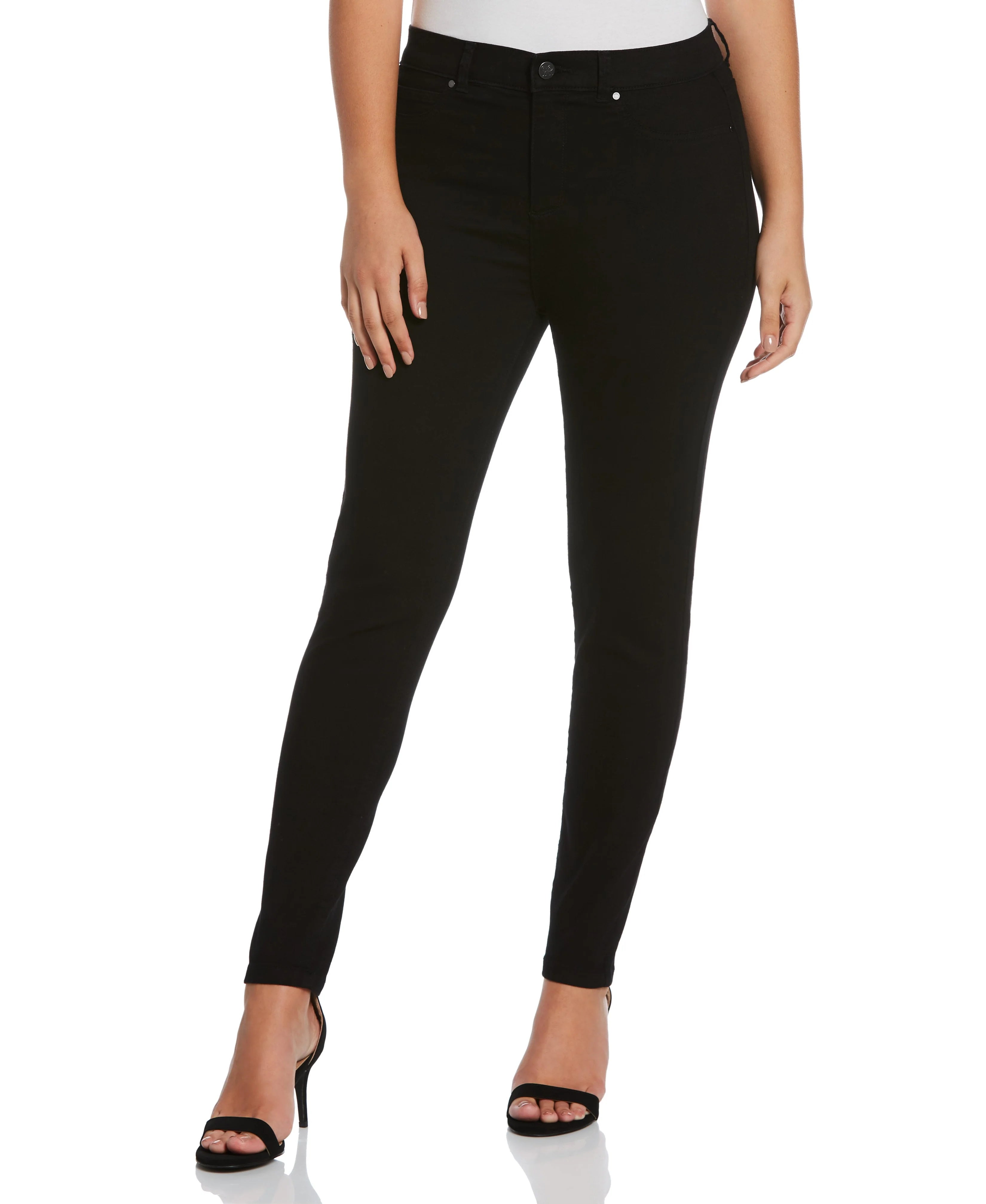 Fly Front Skinny Black Jean Skinny Fit