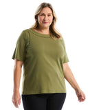 Plus Size Pom Trim Detail Top