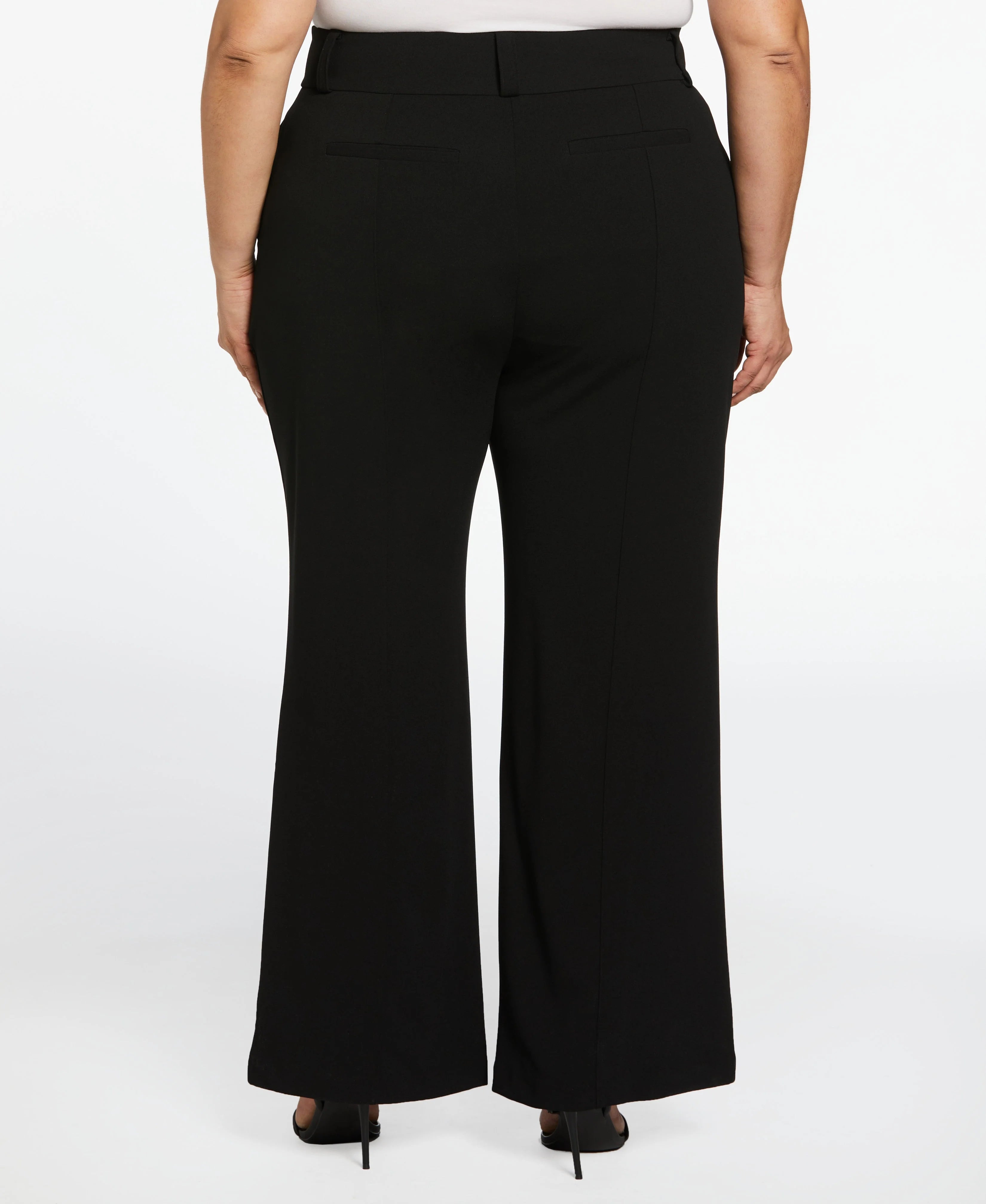 Plus Size Wide Waistband Wide Leg Pant