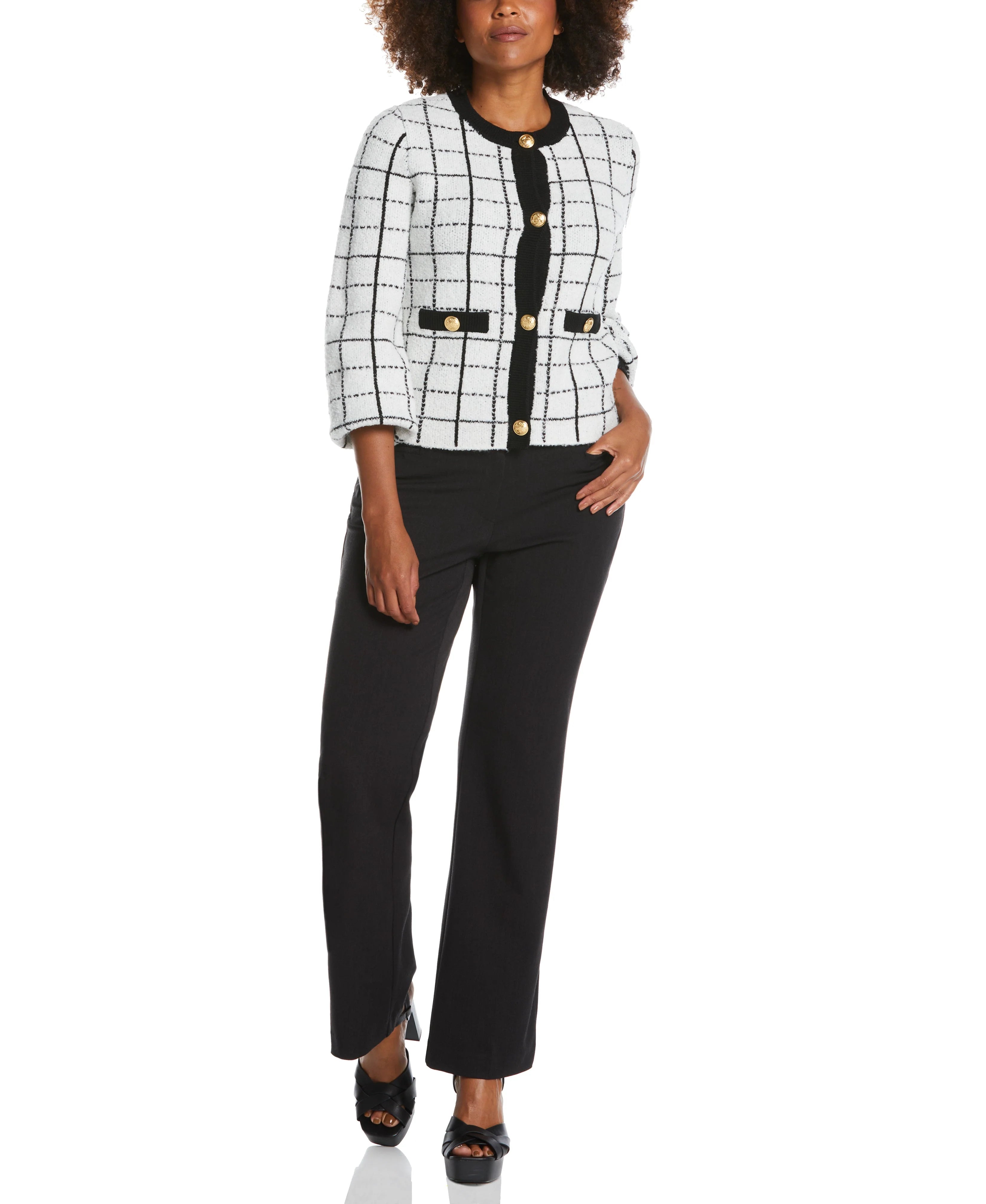Petite Curvy Fit Boot Cut Pant Curvy Fit 29 inseam