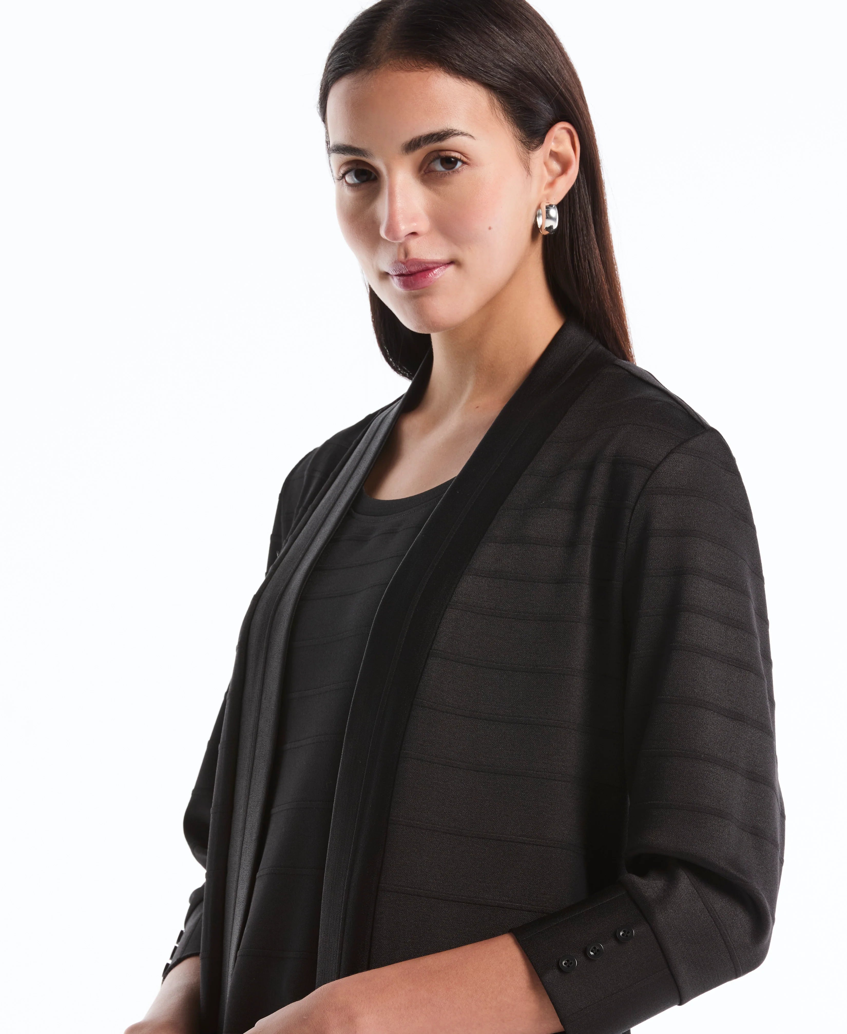 Ottoman Knit Cardigan Sweater