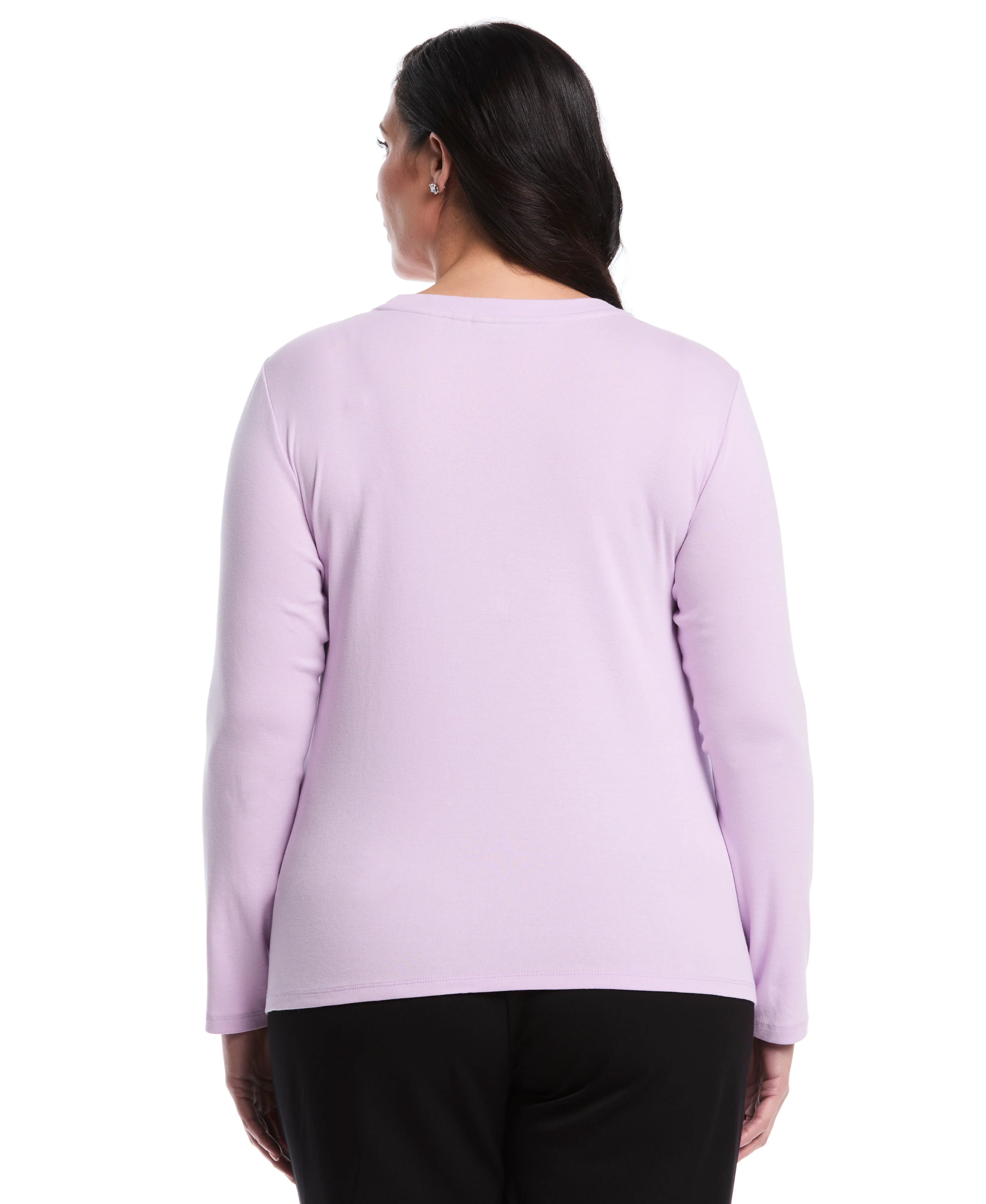 Plus Size Embellished Neck Top
