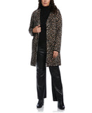 Animal Jacquard Pattern Sweater Coatigan