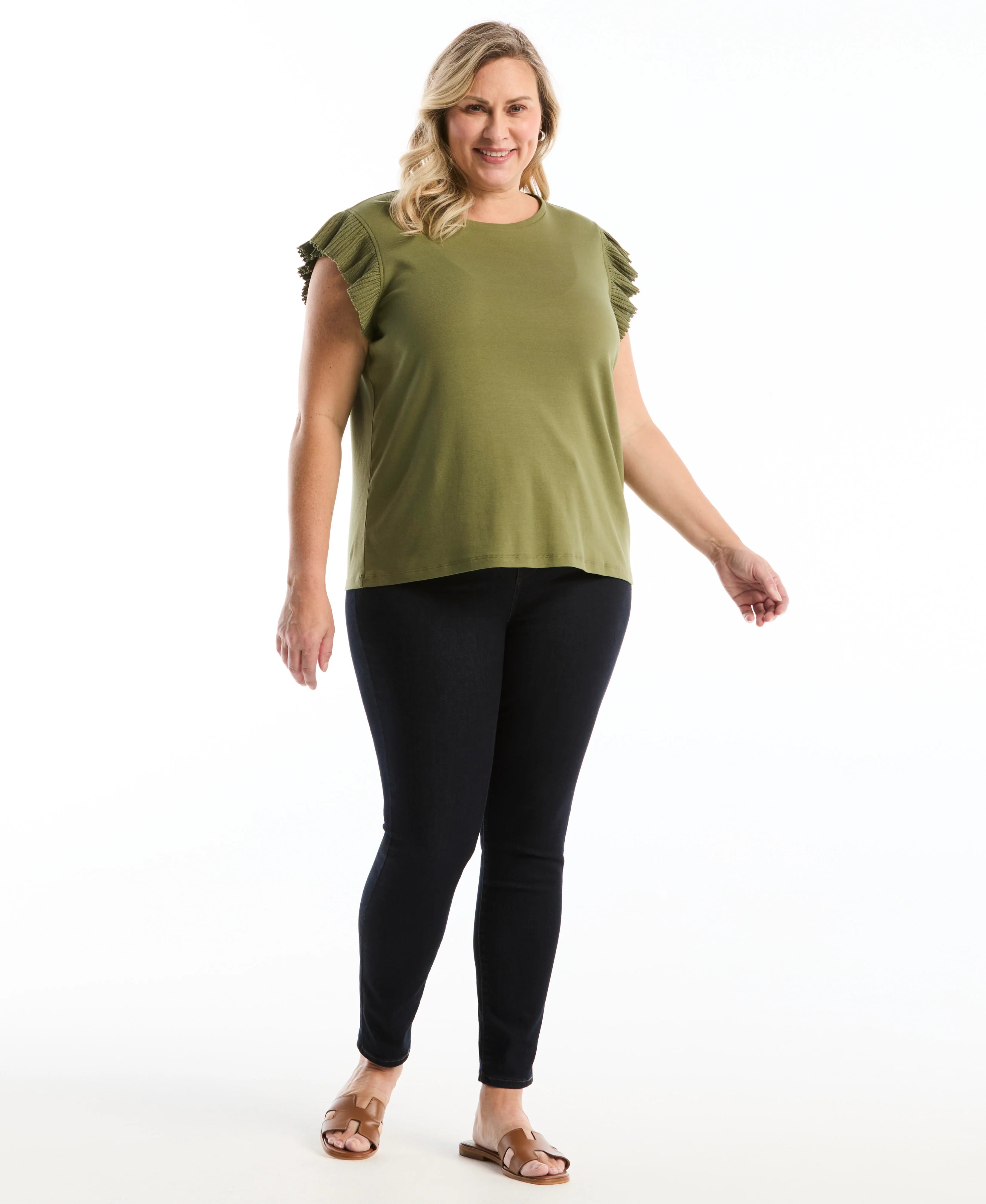 Plus Size Ruffle Top