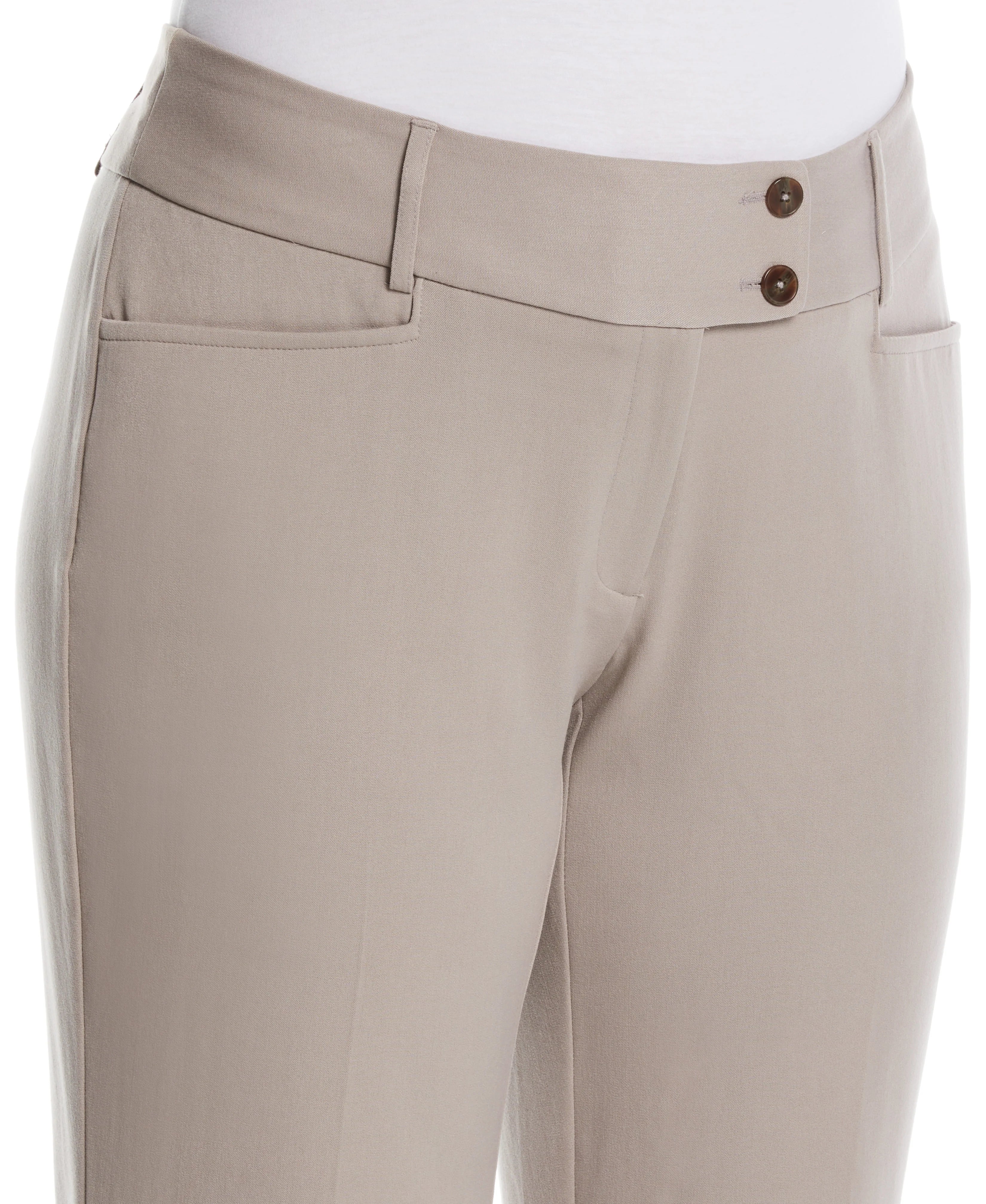 Plus Size Curvy Fit Short Length Boot Cut Pant Curvy Fit