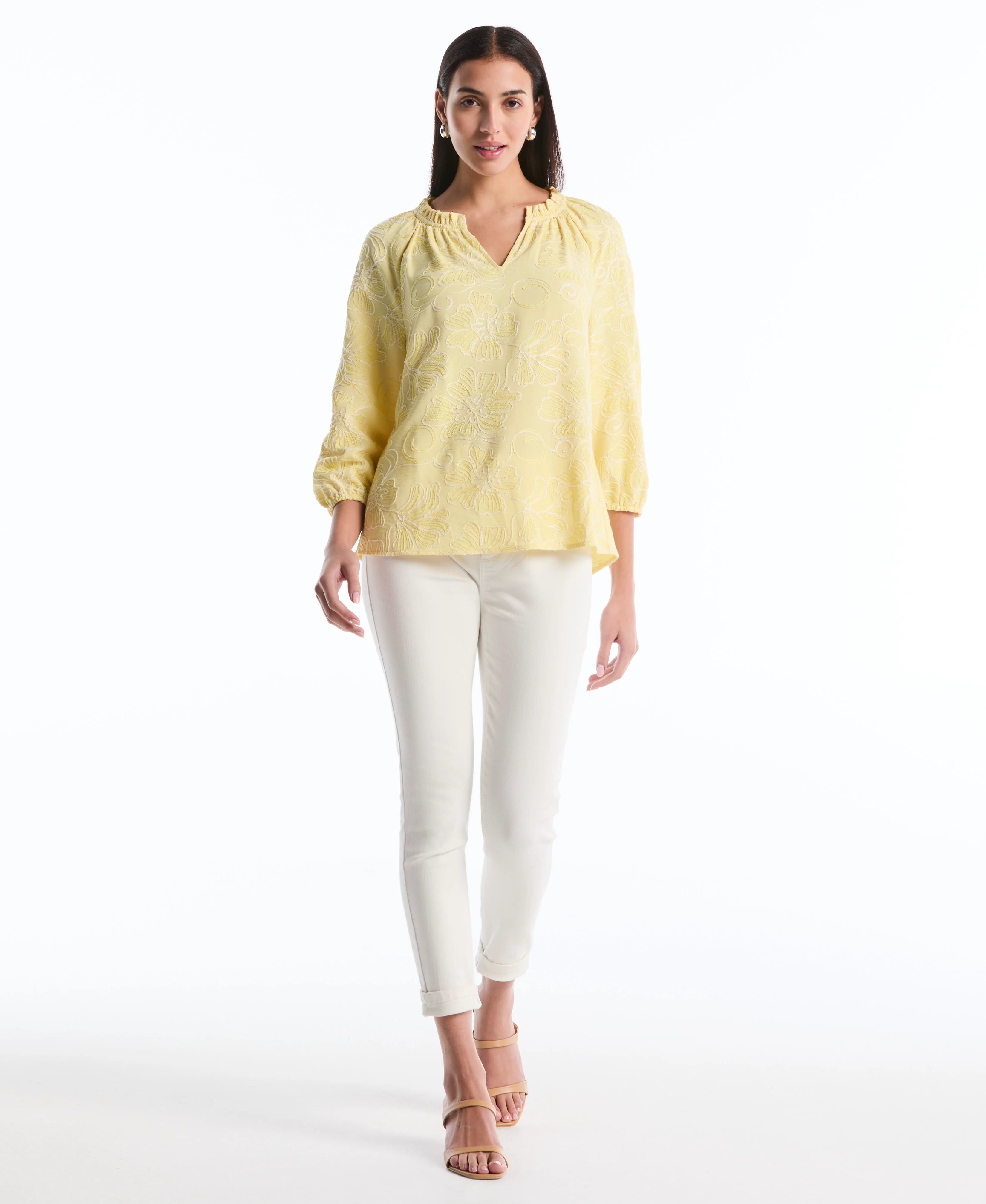 Floral Embroidered Blouse
