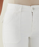 Slim Leg Cargo Denim Pant