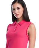 Petite Ruffle Trim Polo