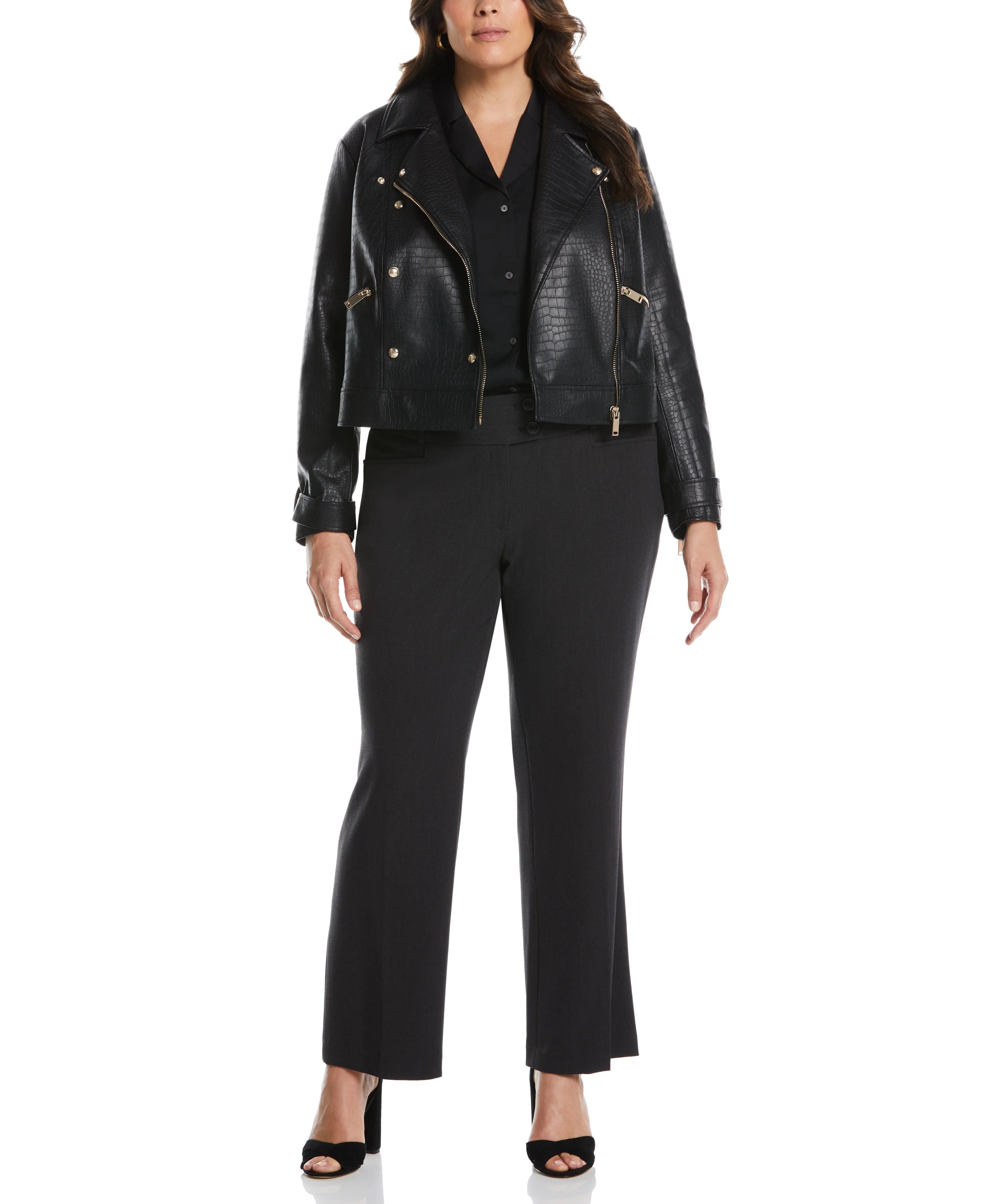 Plus Size Curvy Fit Boot Cut Pant Curvy Fit