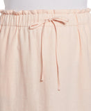 Plus Size Linen Blend Drawcord Skirt
