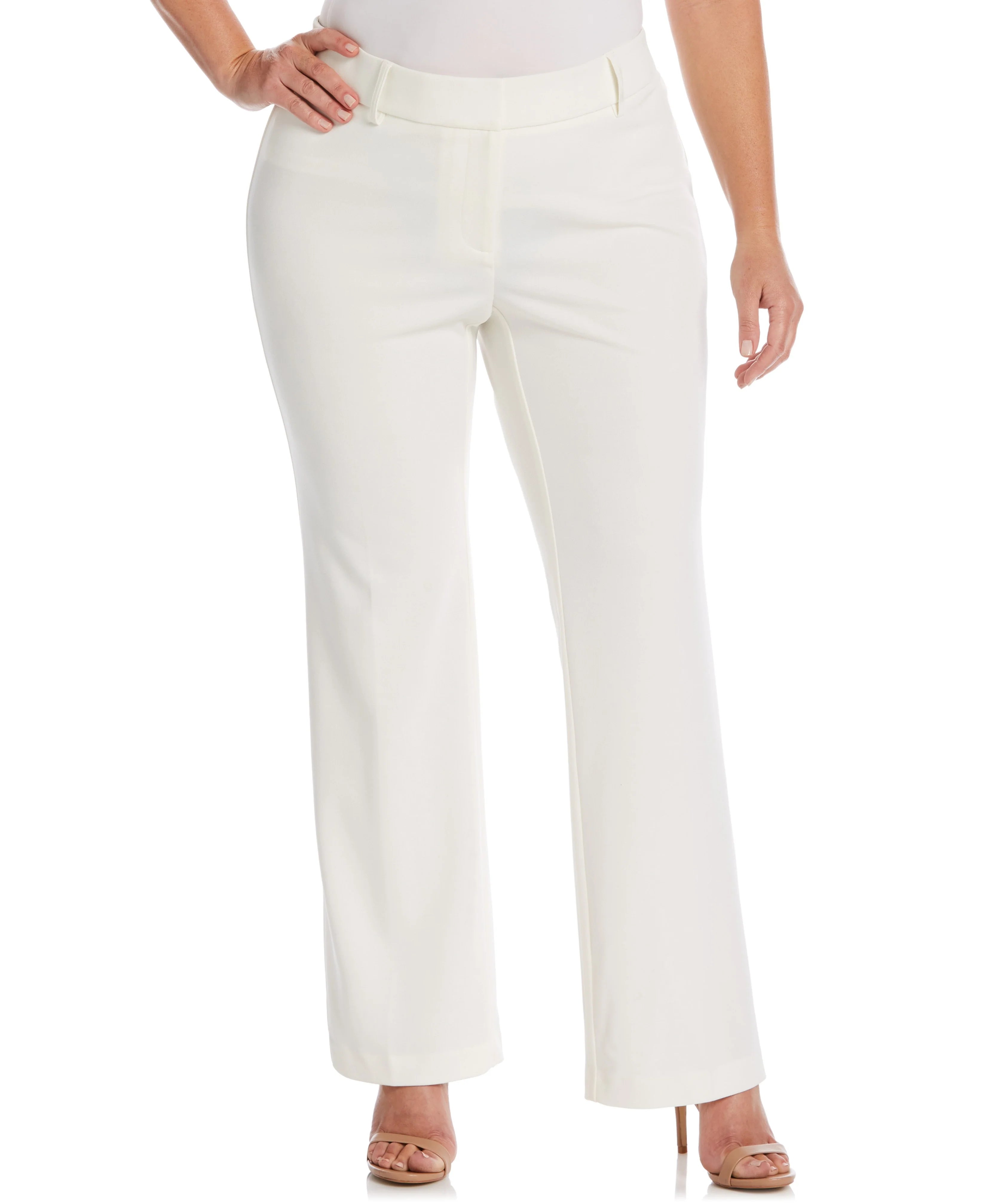 Plus Size Stretch Crepe Pant Classic Fit