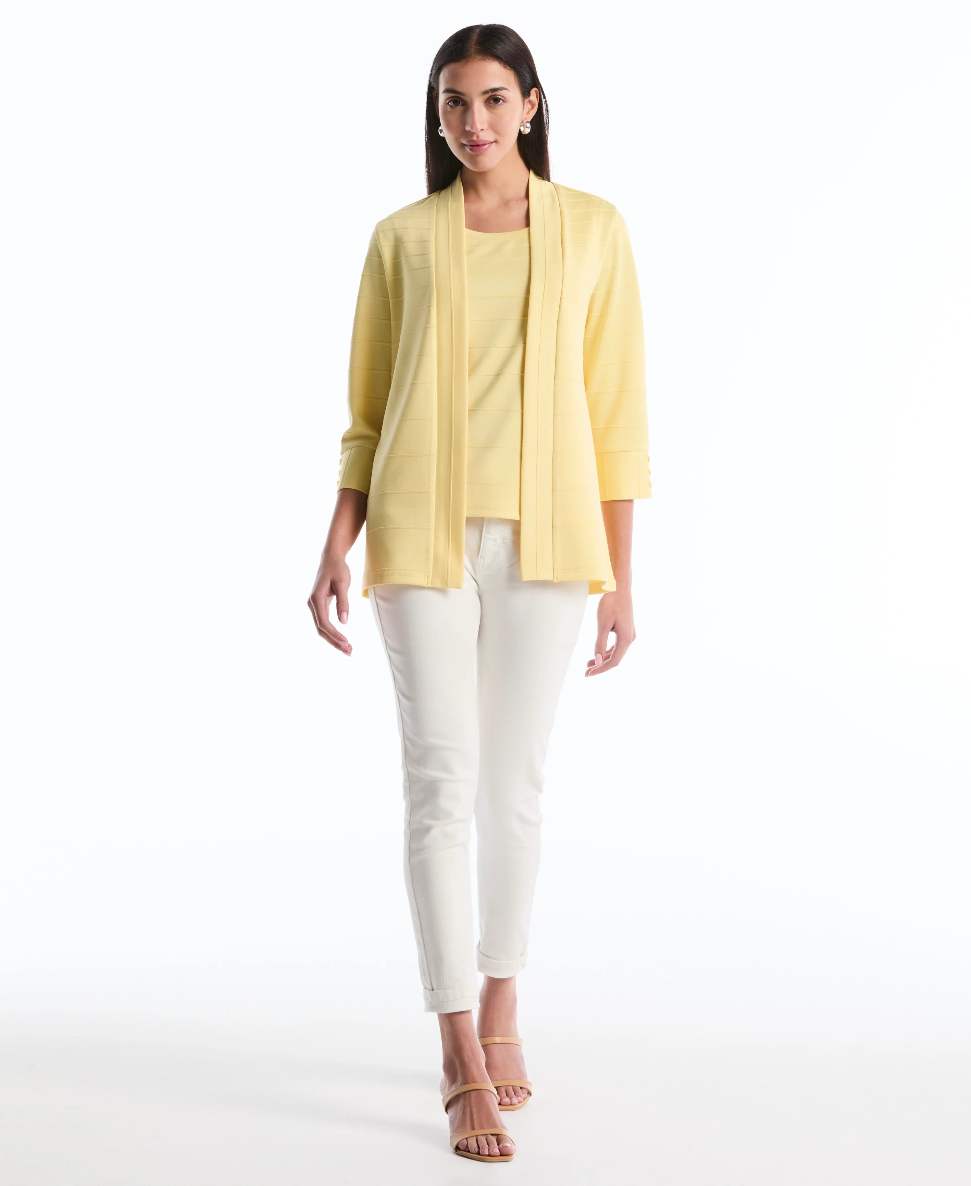 Ottoman Knit Cardigan Sweater