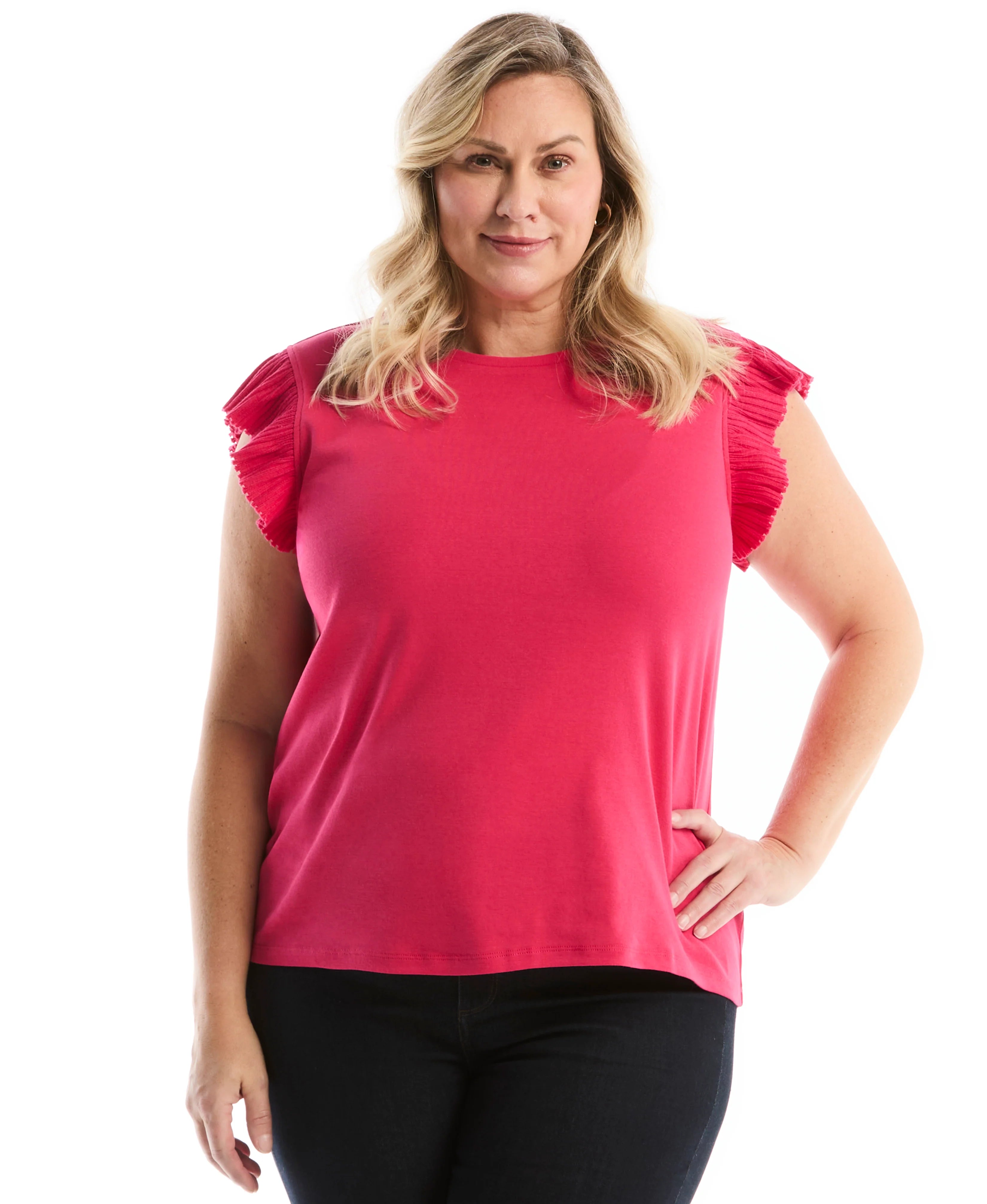 Plus Size Ruffle Top
