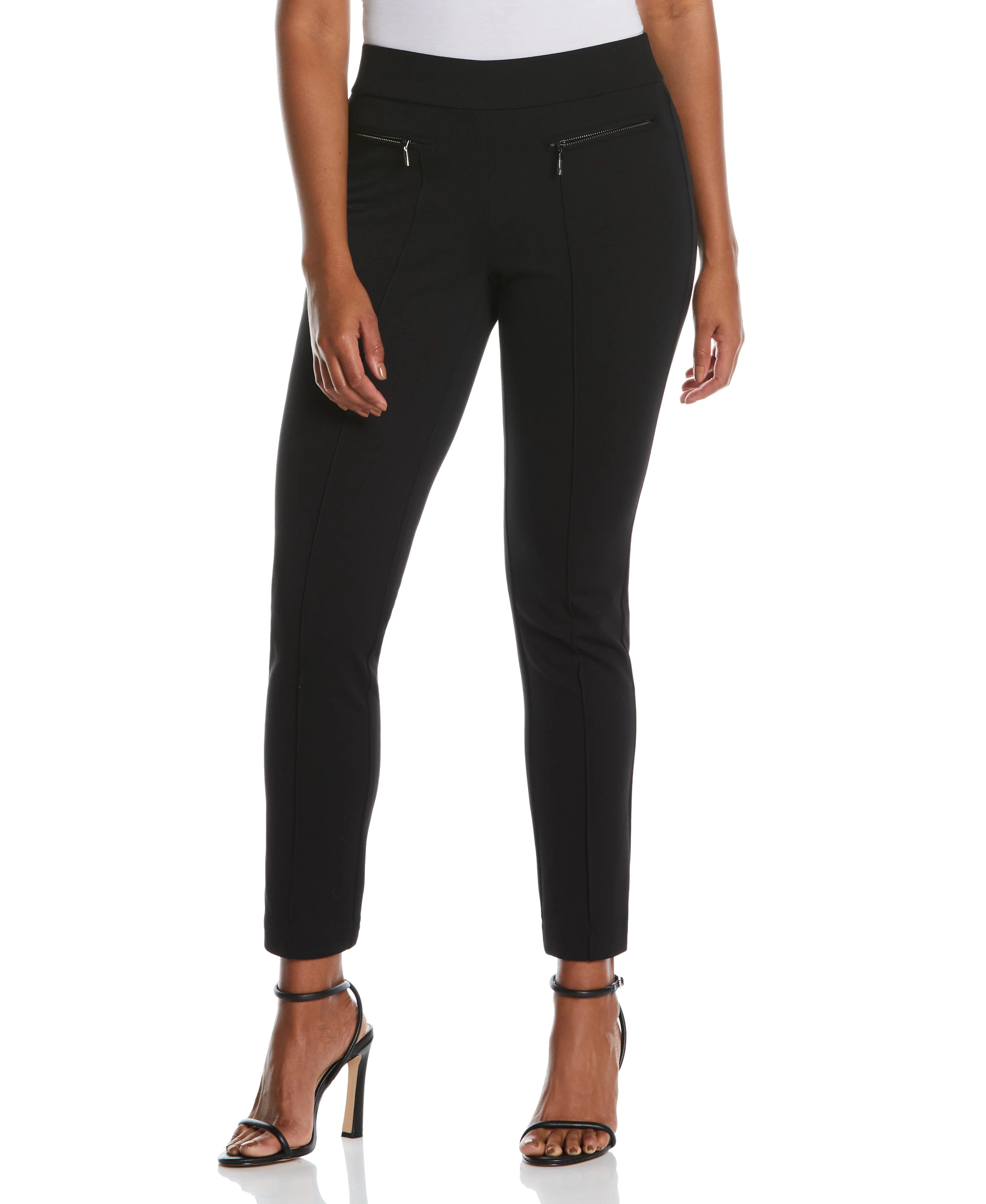 Ponte Knit Slim Leg Pant Comfort Fit